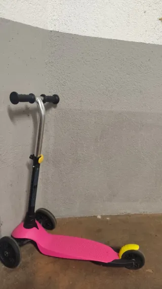 Patinete infantil Oxelo B1 3 ruedas rosa