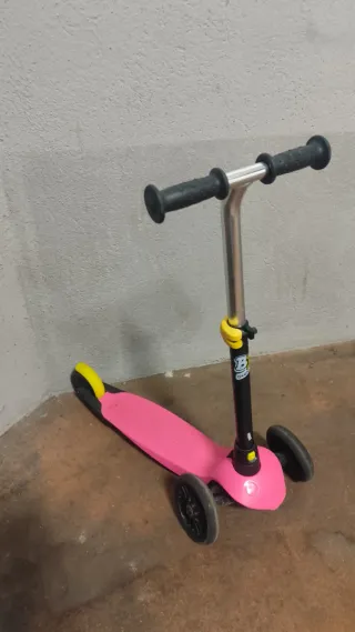 Patinete infantil Oxelo B1 3 ruedas rosa