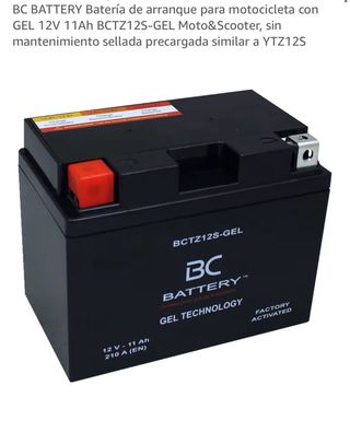 Batería BC 12V 11Ah BCTZ12S-GEL Moto/Scooter