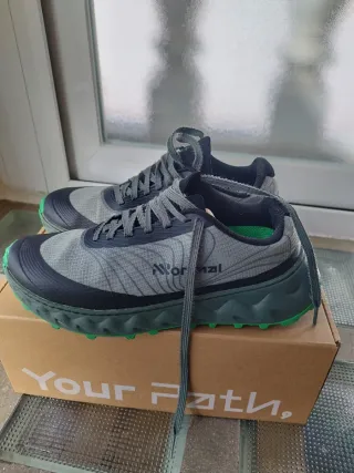 Zapatillas trail NNormal hombre gris/verde