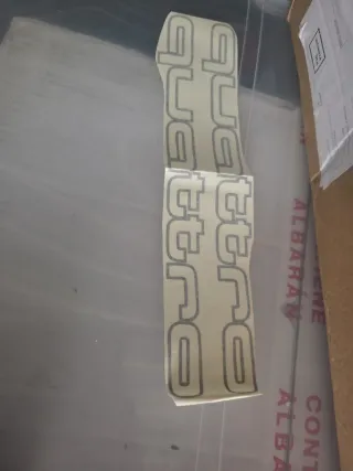 Pegatinas quattro audi color negro