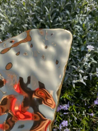 Bolso fiesta Zara dorado metalizado