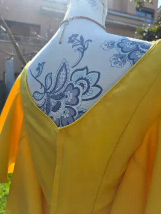 Traje de flamenca amarillo. 38/40