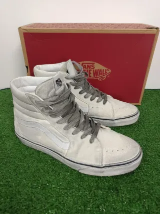 Zapatillas Vans SK8-Hi Blancas y Grises