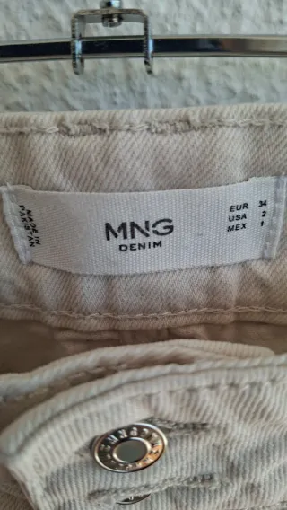 Pantalón MNG Beige Talla 34