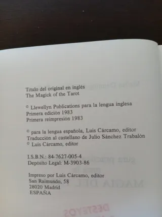 Guía práctica Llewellyn para la magia del tarot