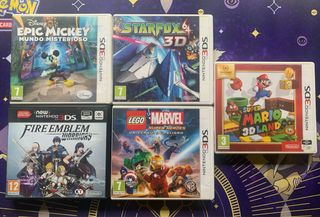 Lote 5 Juegos Nintendo 3DS: Mario, Star Fox, Lego.