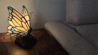 Lámpara nueva mariposa estilo Tiffany!