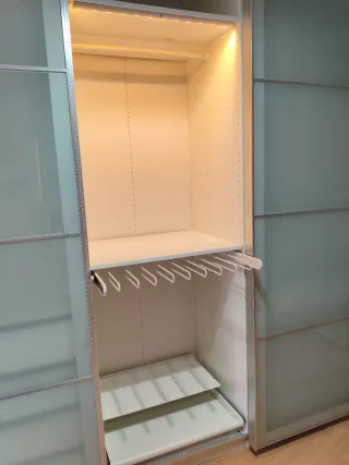 2 Armarios modulares con zapatero y cajones