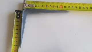 6 escuadras metálicas con nervio