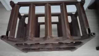 Botellero apilable de plástico