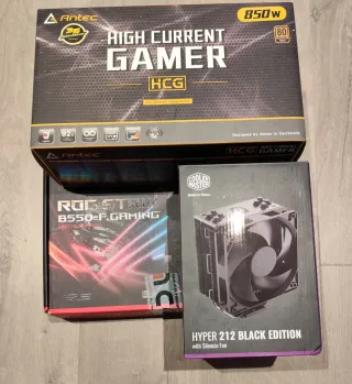 Ryzen 5 5600 + 32 GB ram + placa b550 + fuente