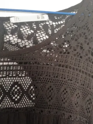 Vestido negro con encaje