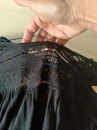 Vestido negro con encaje