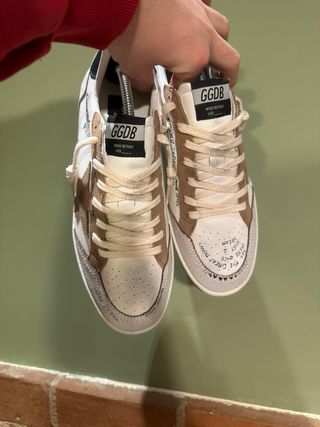 Golden Goose Ballstar Marrones y Blancas