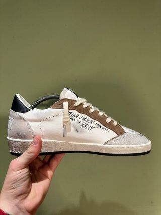 Golden Goose Ballstar Marrones y Blancas