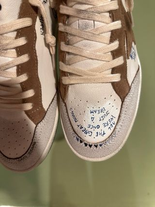 Golden Goose Ballstar Marrones y Blancas