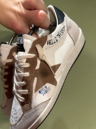 Golden Goose Ballstar Marrones y Blancas