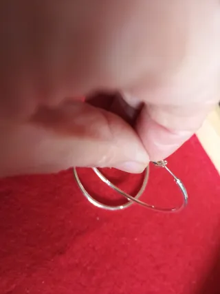 Aros Plata 925  con marca dentro del aro ,5 ctms