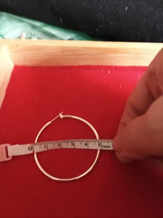 Aros Plata 925  con marca dentro del aro ,5 ctms