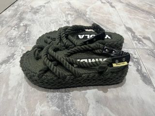 Vestido Zara Negro y Verde Militar