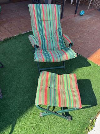 Hamacas de Jardín Tela y Metal