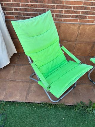 Hamacas de Jardín Tela y Metal