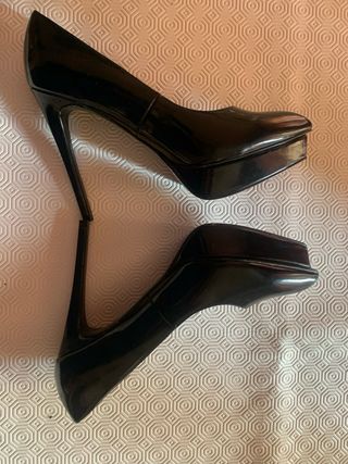 Décolleté lucide nere Mango Touch Tg 40