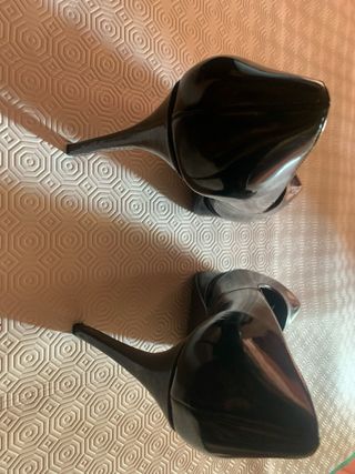 Décolleté lucide nere Mango Touch Tg 40