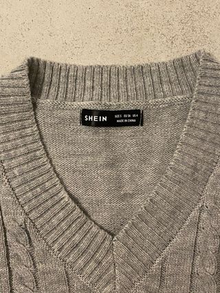 Chaleco SHEIN gris talla S