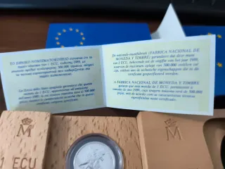 Lote 1 ECU y 5 ECU 1989