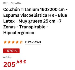 Cama led 160x200 con 4 estantes + Colchón