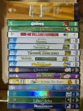 Colección DVDs Películas Disney y Dreamworks