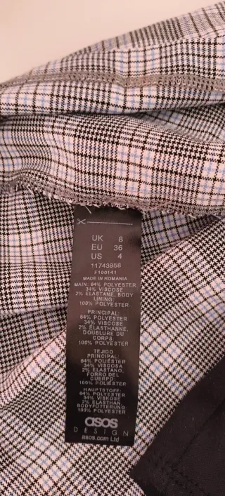 Minigonna a pieghe a quadri