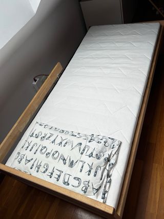 Cama infantil IKEA madera blanca