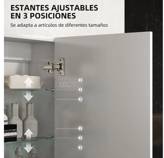 Armario Baño Pared Blanco