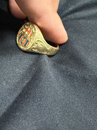 Anillo Oro 18kt FC Barcelona 15.76gr