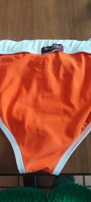 Costume slip uomo mare TG5 (L) arancione