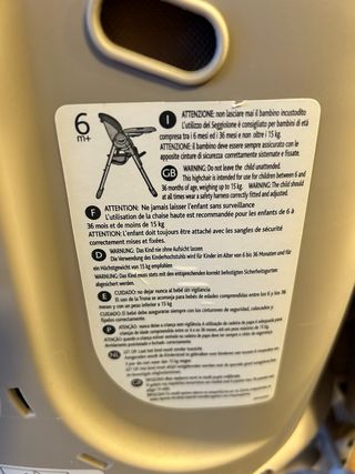 Trona Chicco para bebé