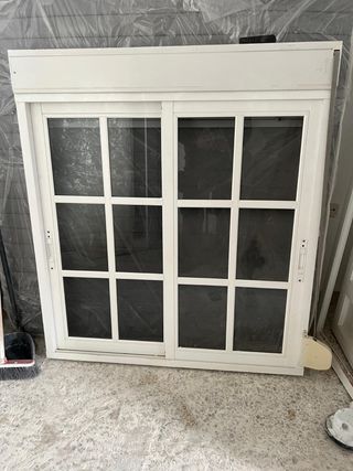 Ventana Aluminio Corredera Blanca