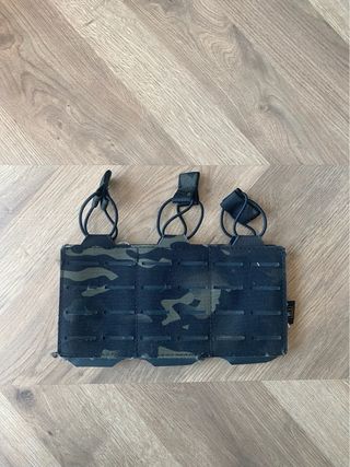 Triple Pouch Multicam Negro