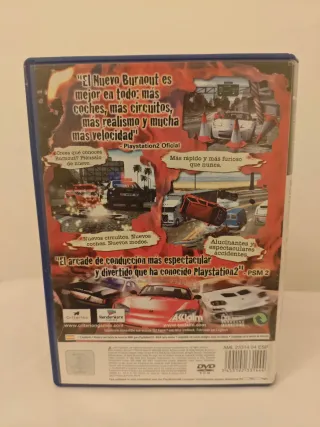 Burnout 2 PS2 + Tarjeta Postal