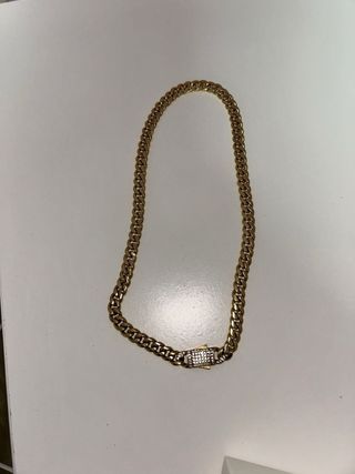 Cubanita (Cadena de acero con cierre de brillo)