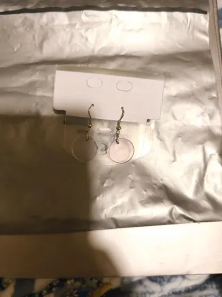 Pendientes redondos lilas