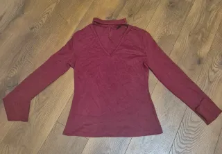 Camiseta de manga larga con cuello halter