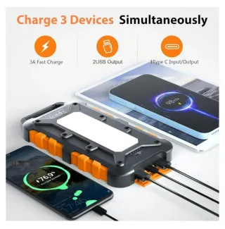 Batería Solar Portátil 26000mAh