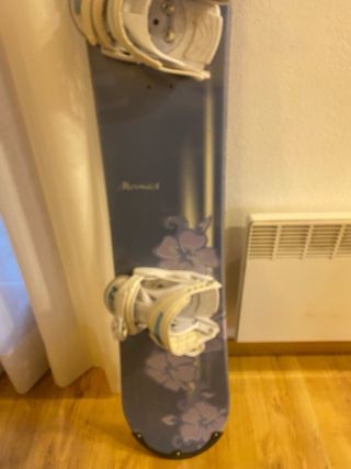 Tabla Snowboard 152 cm con fijaciones