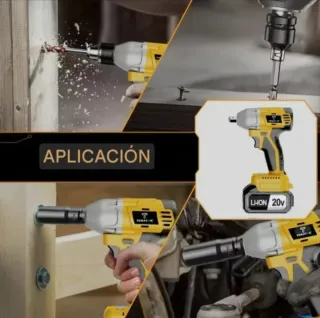 Llave Impacto Recargable (2 Baterías)