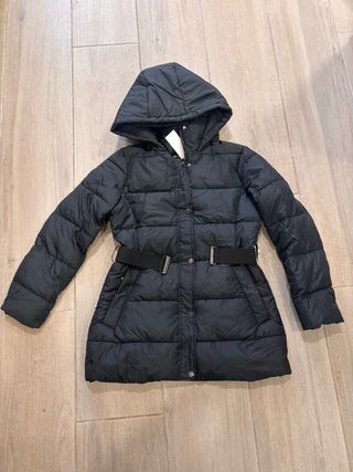 Plumifero mujer negro