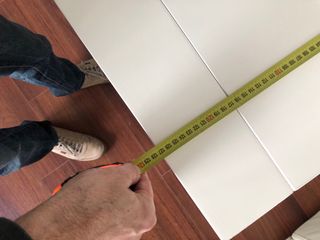 Mesa comedor blanca 120x127 Extensible y 6 sillas